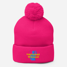 Load image into Gallery viewer, Virtuous Woman Pom-Pom Beanie
