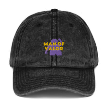 Load image into Gallery viewer, Man of Valor Vintage Cotton Twill Cap
