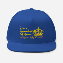 Load image into Gallery viewer, Queen Flat Bill Cap