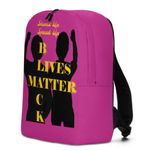 Load image into Gallery viewer, Black Lives Matter Minimalist Backpack