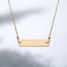Load image into Gallery viewer, Pray Up Engraved Silver Bar Chain Necklace - Shannon Alicia LLC