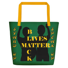 Load image into Gallery viewer, Black Lives Matter Beach Bag