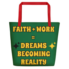 Load image into Gallery viewer, Faith + Work Beach Bag