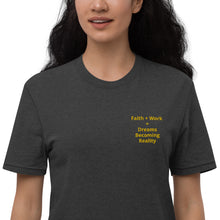 Load image into Gallery viewer, Faith + Work Unisex recycled t-shirt