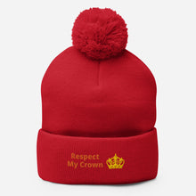 Load image into Gallery viewer, Queen Pom-Pom Beanie