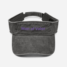Load image into Gallery viewer, Man of Valor Denim visor