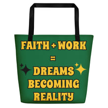 Load image into Gallery viewer, Faith + Work Beach Bag
