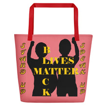 Load image into Gallery viewer, Black Lives Matter Beach Bag