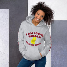 Cargar imagen en el visor de la galería, 100% Human Unisex Hoodie - Shannon Alicia LLC