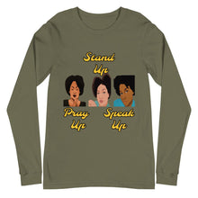 Load image into Gallery viewer, Pray Up-Stand Up-Speak Up Unisex Long Sleeve Tee - Shannon Alicia LLC