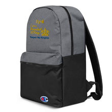 Load image into Gallery viewer, King Embroidered Champion Backpack