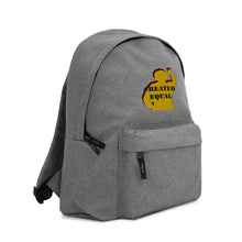Load image into Gallery viewer, Created Equal Embroidered Backpack
