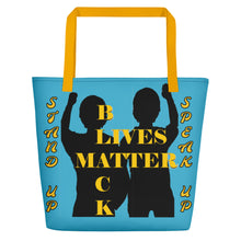 Load image into Gallery viewer, Black Lives Matter Beach Bag