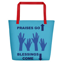 Load image into Gallery viewer, Praises Up Beach Bag