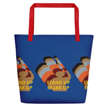 Cargar imagen en el visor de la galería, Stand Up-Black Women Lives Matter Beach Bag