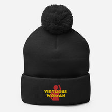 Load image into Gallery viewer, Virtuous Woman Pom-Pom Beanie