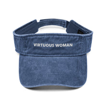 Load image into Gallery viewer, Virtuous Woman Denim visor