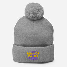 Load image into Gallery viewer, Man of Valor Pom-Pom Beanie