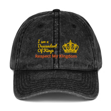 Load image into Gallery viewer, King Vintage Cotton Twill Cap