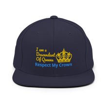 Load image into Gallery viewer, Queen Snapback Hat