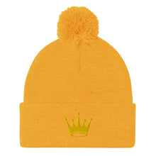 Load image into Gallery viewer, Crown Pom-Pom Beanie