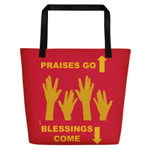 Load image into Gallery viewer, Praises Up Beach Bag