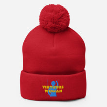 Load image into Gallery viewer, Virtuous Woman Pom-Pom Beanie
