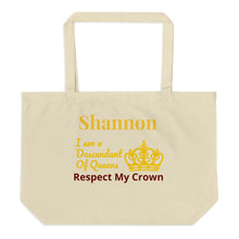 Load image into Gallery viewer, Queen Large organic tote bag