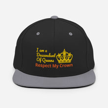Load image into Gallery viewer, Queen Snapback Hat