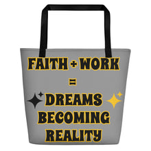 Load image into Gallery viewer, Faith + Work Beach Bag