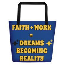 Load image into Gallery viewer, Faith + Work Beach Bag