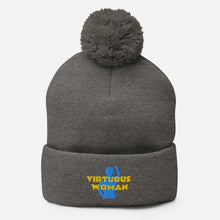 Load image into Gallery viewer, Virtuous Woman Pom-Pom Beanie