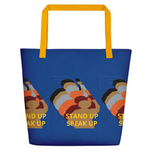 Cargar imagen en el visor de la galería, Stand Up-Black Women Lives Matter Beach Bag