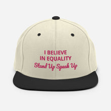 Load image into Gallery viewer, I Believe In Equality Snapback Hat