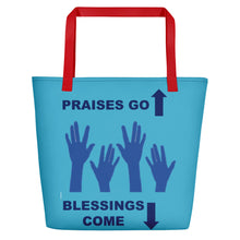 Load image into Gallery viewer, Praises Up Beach Bag