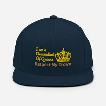 Load image into Gallery viewer, Queen Snapback Hat