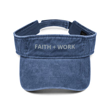 Load image into Gallery viewer, Faith + Work Denim visor