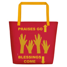 Load image into Gallery viewer, Praises Up Beach Bag