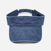 Load image into Gallery viewer, Man of Valor Denim visor