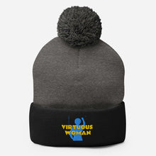 Load image into Gallery viewer, Virtuous Woman Pom-Pom Beanie