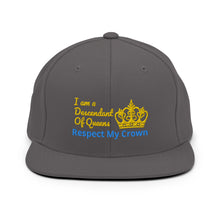 Load image into Gallery viewer, Queen Snapback Hat