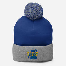 Load image into Gallery viewer, Man of Valor Pom-Pom Beanie