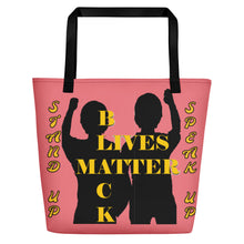 Load image into Gallery viewer, Black Lives Matter Beach Bag