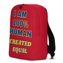 Load image into Gallery viewer, 100% Human Minimalist Backpack