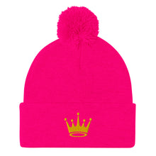 Load image into Gallery viewer, Crown Pom-Pom Beanie