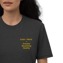Load image into Gallery viewer, Faith + Work Unisex recycled t-shirt