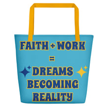 Load image into Gallery viewer, Faith + Work Beach Bag