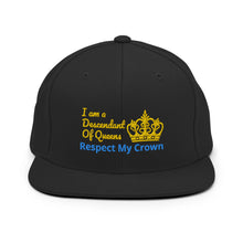 Load image into Gallery viewer, Queen Snapback Hat