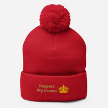 Load image into Gallery viewer, Queen Pom-Pom Beanie