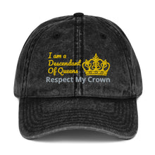 Load image into Gallery viewer, Queen Vintage Cotton Twill Cap